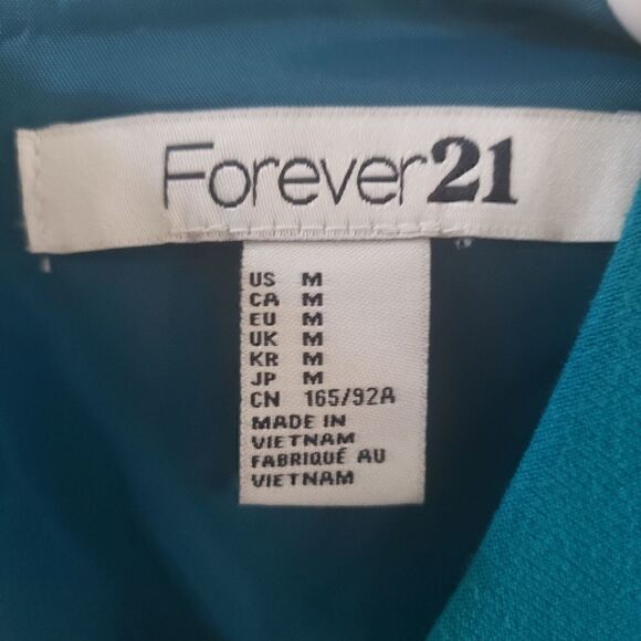 Forever21 Mini Terqoise Short Sleeves Dress - Picture 9 of 12